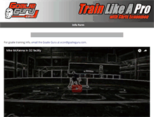 Tablet Screenshot of goalieguru.com